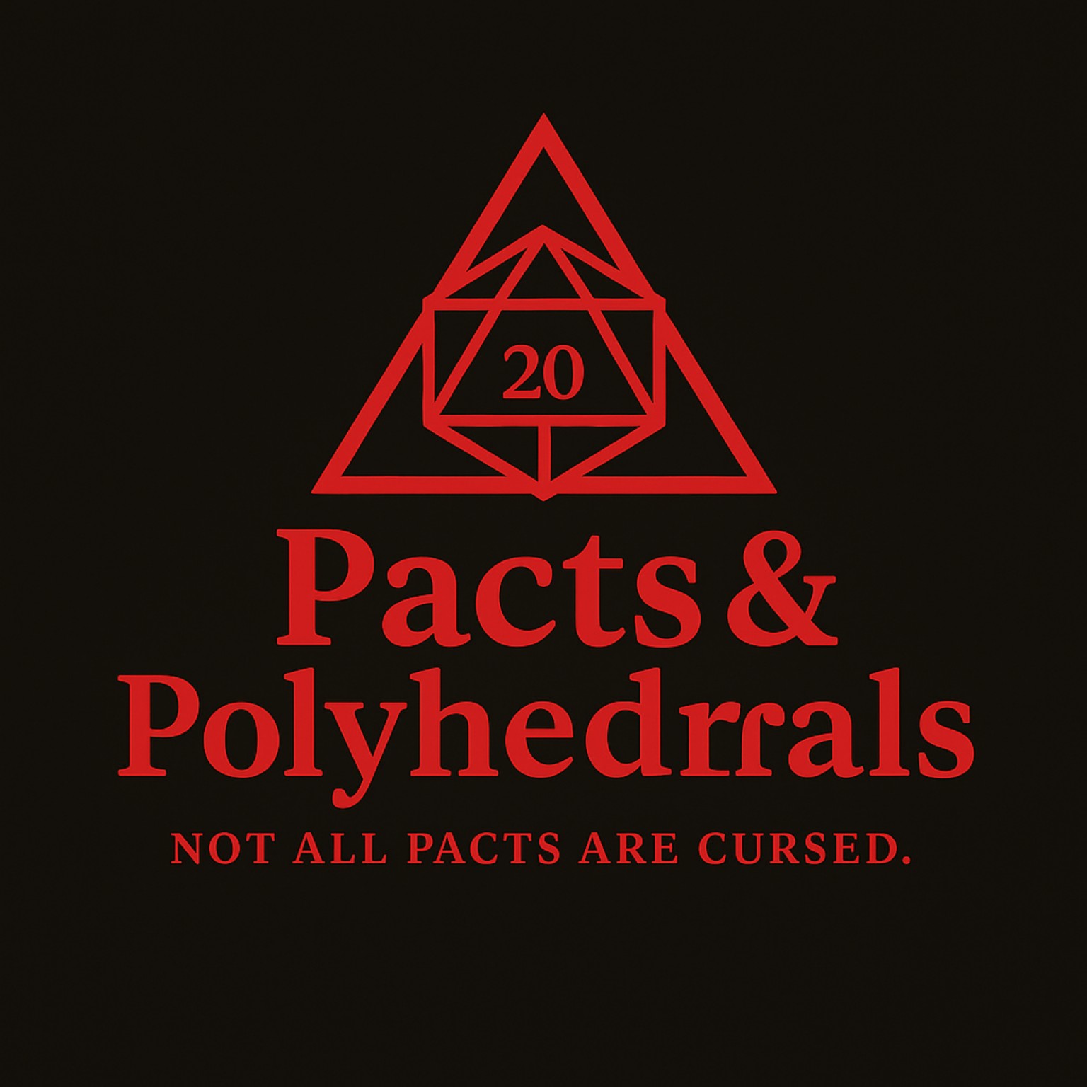 Pacts & Polyhedrals logo with slogan