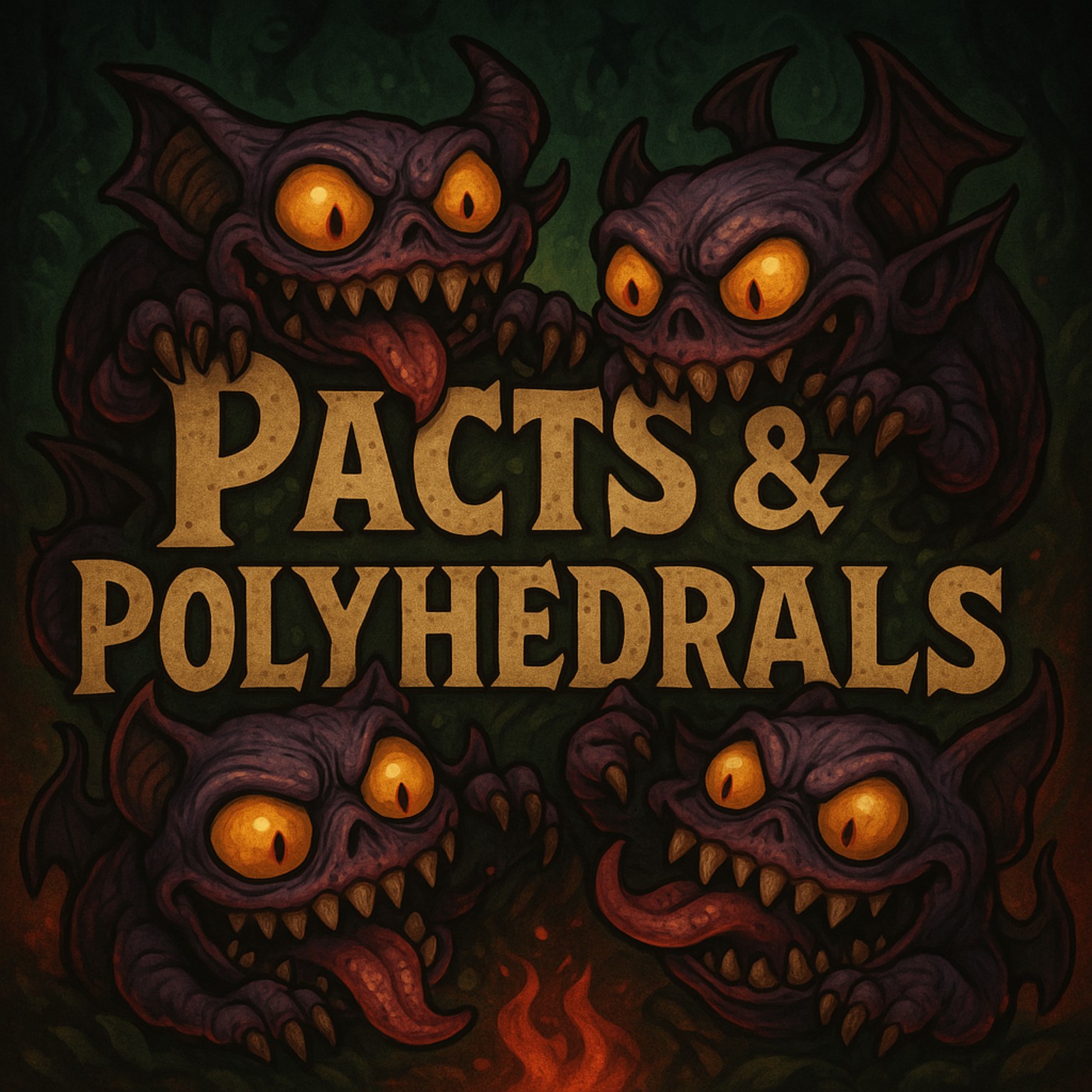 Pacts & Polyhedrals creature artwork
