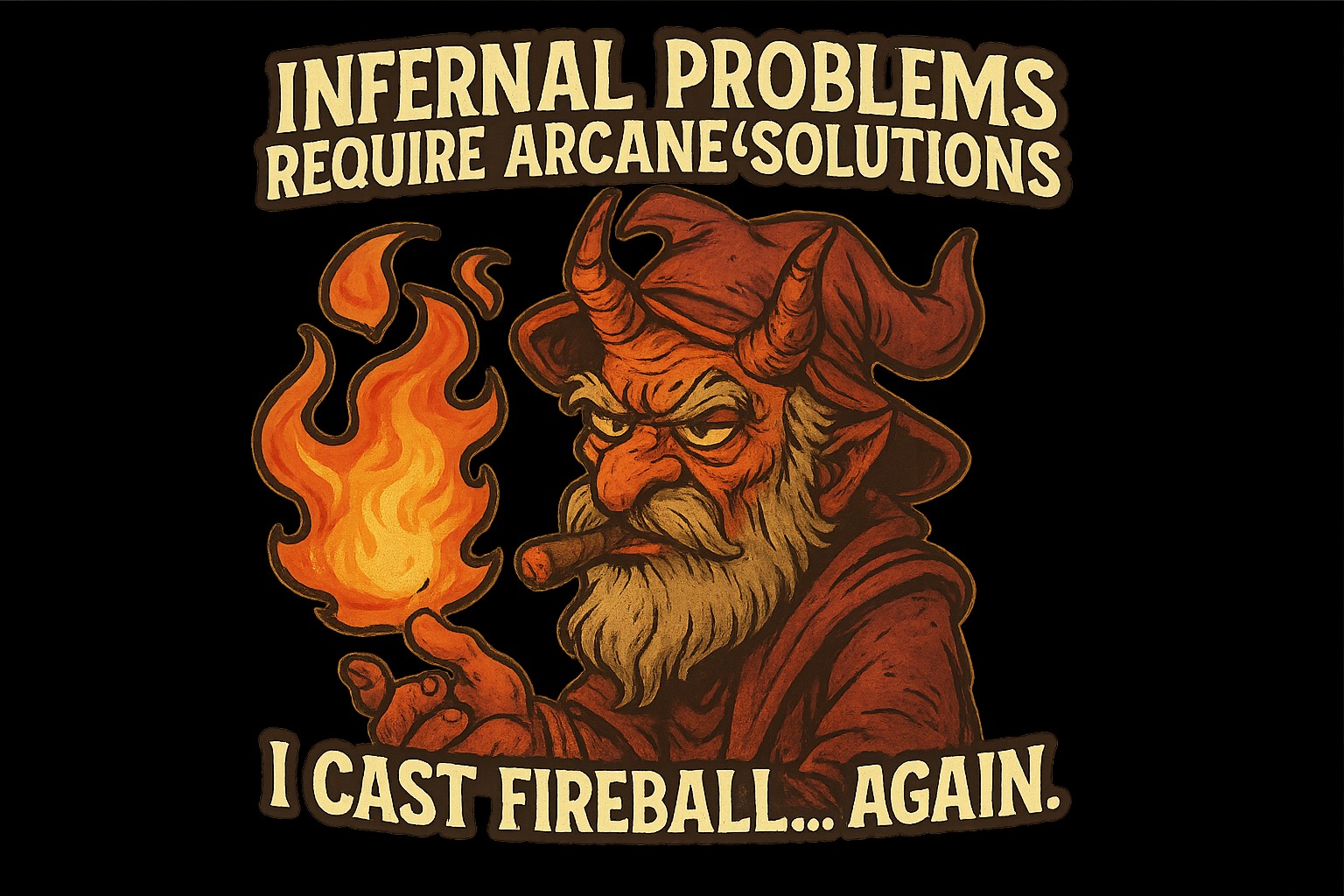 DM Asmo fireball artwork